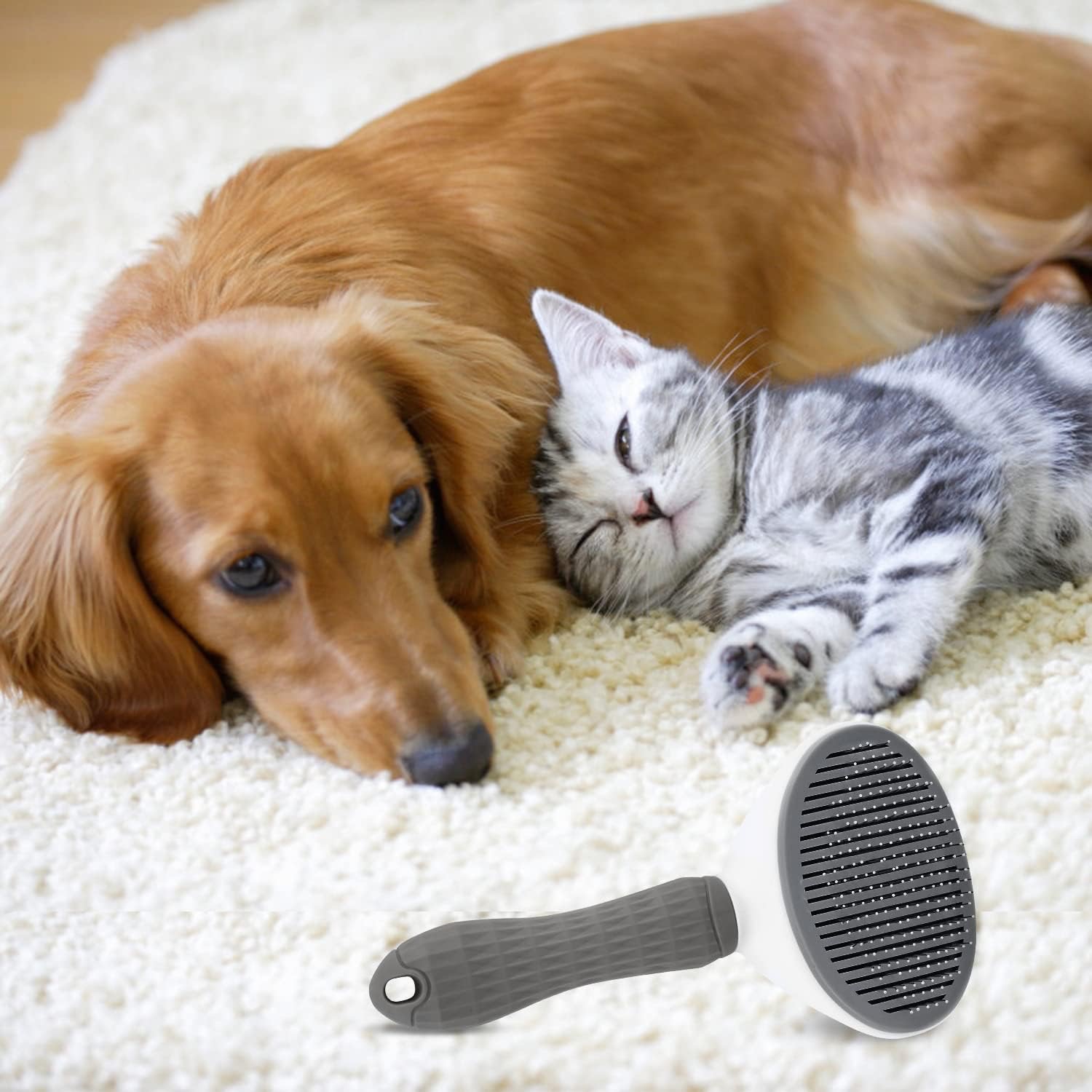 Kedi Köpek Tüy Toplayıcı Pet Tarak 20 cm - görsel 2