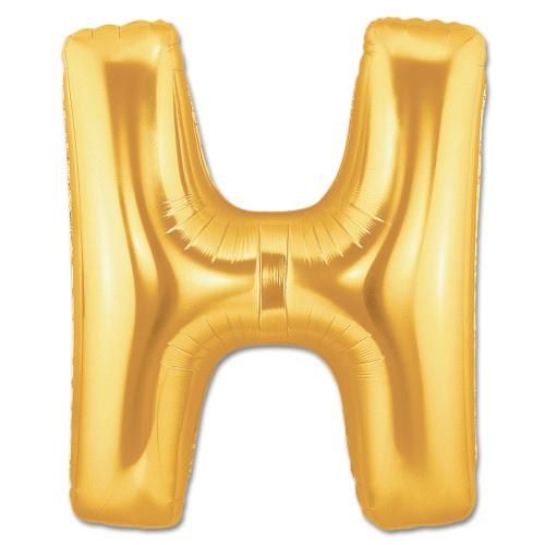 H Harf Folyo Balon Altın Renk 40 inç